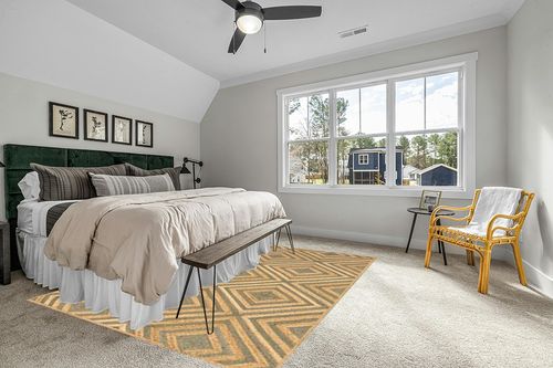 Rugs USA x Lauren Liess Dogwood Tiled Jute Area Rug, 8x10, Natural in Grey Traditional Bedroom with King Bed