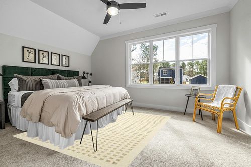 Loloi Chris Loves Julia Polly 7'-9" x 9'-9" Area Rug in Ivory/Natural - Large Neutral Area Rug, Unique Patterned Rug for Living Room, Bedroom, Dining Area, Home Office in Grey Traditional Bedroom with King Bed