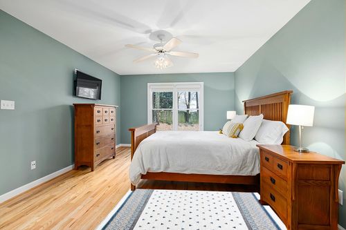 Alfa Rich 4x6 Area Rugs, Blue Grey Cream Rug, Cotton, Pet Friendly, Easy Clean Washable Rug in Teal and Orange Wood Bedroom
