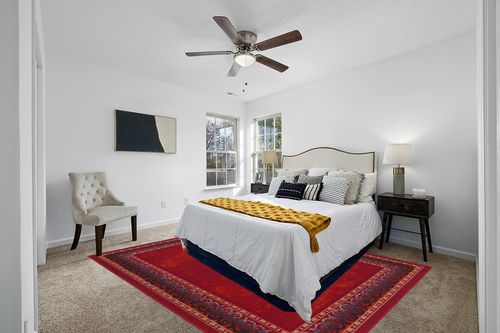 Antep Rugs Alfombras Bordered Modern 8x10 Non-Slip (Non-Skid) Low Pile Rubber Backing Indoor Area Rug (Maroon Red, 7'10" x 10') in White and Yellow Modern Bedroom