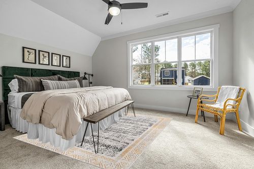 Rugshop Distressed Bohemian Border Stain Resistant Soft Area Rug 7' 10" x 10' Yellow in Grey Traditional Bedroom with King Bed