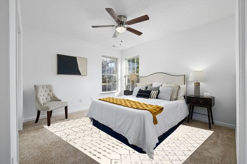 Grey/Off-white Rug Stain Resistant, Pet friendly Kitchen, Bedroom, Living Room, Hallway, Dining Room Area Rug in White and Yellow Modern Bedroom