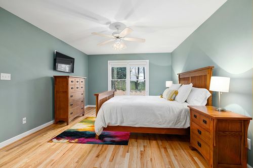 Home Dynamix Splash Mondrian Area Rug 5'2"x7'2", Abstract Black/Blue/Pink/Yellow in Teal and Orange Wood Bedroom