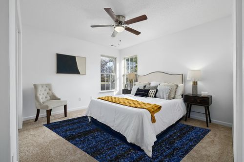 Nourison Essentials Indoor/Outdoor Midnight Blue 8' x 10' Area Rug, Easy Cleaning, Non Shedding, Bed Room, Living Room, Dining Room, Backyard, Deck, Patio (8x10) in White and Yellow Modern Bedroom