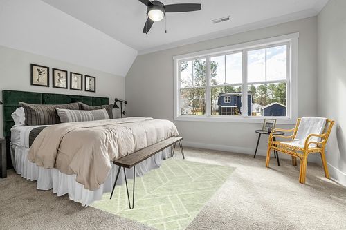 Nevaeh Geometric Handmade Tufted Wool Green Area Rug Etta Avenue Rug Size ... in Grey Traditional Bedroom with King Bed