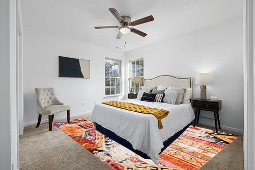 SAFAVIEH Monaco Collection Area Rug - 9' x 12', Orange & Multi, Boho Chic Tribal Distressed Design, Non-Shedding & Easy Care, Ideal for High Traffic Areas in Living Room, Bedroom (MNC222H) in White and Yellow Modern Bedroom