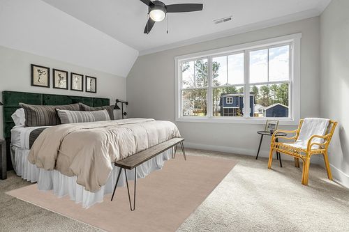 BoutiqueRugs Warne Boho Hand Loomed Wool Natural Fiber Soft Area Rug - Modern Minimalist Solid Neutral Color Carpet for Living Room, Bedroom, Dining Room - Tan - 8' x 11' in Grey Traditional Bedroom with King Bed