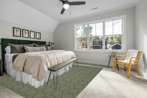 Garland Rug Sparta Area Rug, 9-Feet by 12-Feet, Sage in Grey Traditional Bedroom with King Bed