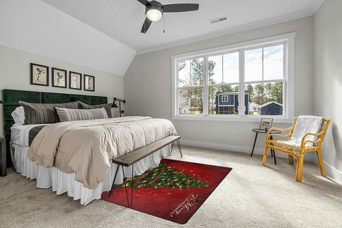 ALAZA Red Merry Christmas Tree Area Rug Rugs for Living Room Bedroom 7' x 5' in Grey Traditional Bedroom with King Bed