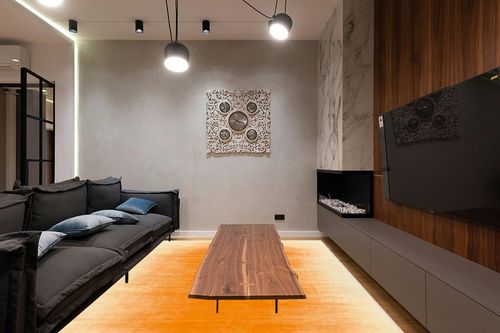 8x10 Area Rugs, Orange Rugs for Living Room Bedroom Girls, Contemporary Ombre Carpet Large Washable Rug Non-Slip Soft Nursery Rug for Playroom, Kid Room, Dining Room in Dark Wood Living Room with Black Couch