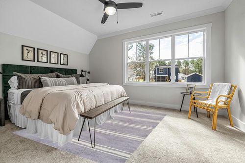 Eyely HSW121A-8 Machine Washable Bande Distressed Ticking Stripe Indoor Area Rug Bohemian;Rustic;Vintage;Classic, Bedroom, Kitchen, Living Room, Easy-Cleaning, Non-Shedding, 8 X 10, Lavender/Ivory in Grey Traditional Bedroom with King Bed