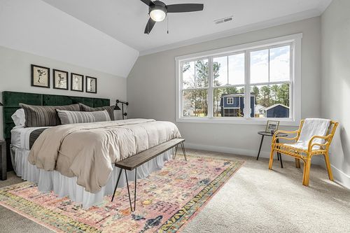 Unique Loom Monterey Collection Vintage Bohemian Inspired with Distressed Tribal Design Area Rug, 9 x 12 ft, Pink/Yellow in Grey Traditional Bedroom with King Bed