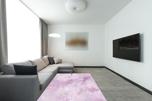 SAFAVIEH Machine Washable Slip Resistant Collection 5' x 7' Light Purple/Pink Inspired by Disney's Frozen II - Spirit Kids Bedroom Nursery Playroom Area Rug in Modern Living Room with Grey Couch