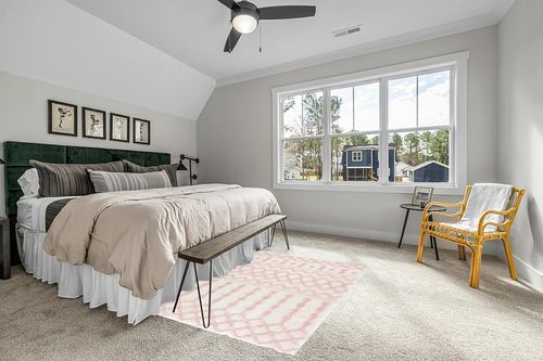 Hauteloom Tilos Moroccan Farmhouse Living Room Bedroom Nursery Shag Area Rug - Shaggy Carpet - Trellis Pattern - High Plush Pile - Cream, Pink, Beige - 5'3" x 7' in Grey Traditional Bedroom with King Bed
