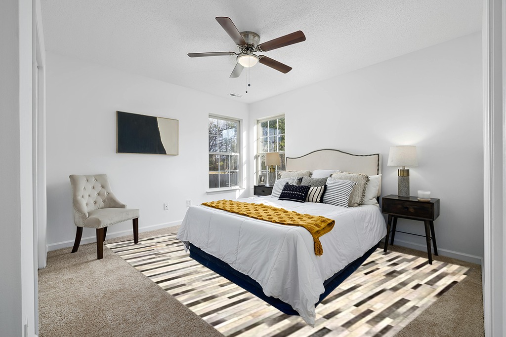 Leather Area Rug Patchwork Stripe Style in Various Sizes from Cow Hide | Luxury Carpet for Indoor use (9x12) in White and Yellow Modern Bedroom