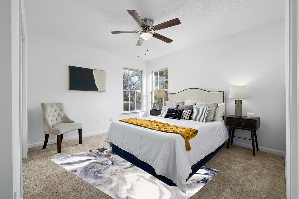 Abani Rugs Abstract Design 5’3” x 7’6” (5'x8') Bedroom Rug - Grey, Brown & Blue Modern Multi-Dimensional Non-Shedding Area Rug in White and Yellow Modern Bedroom