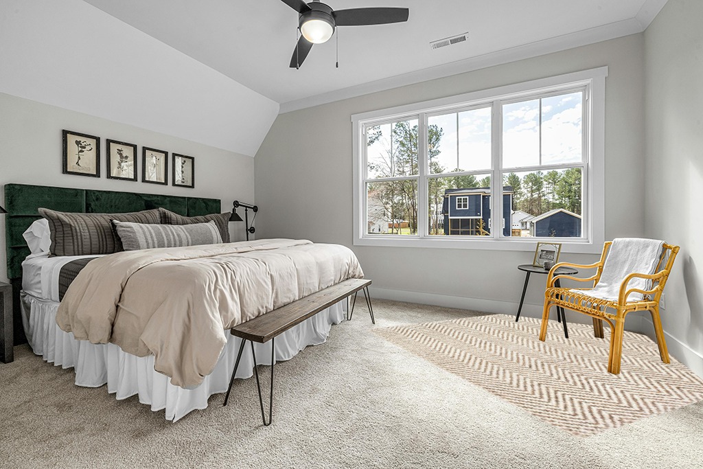 nuLOOM Vania Chevron Jute Area Rug, 8' Round, Off-white in Grey Traditional Bedroom with King Bed