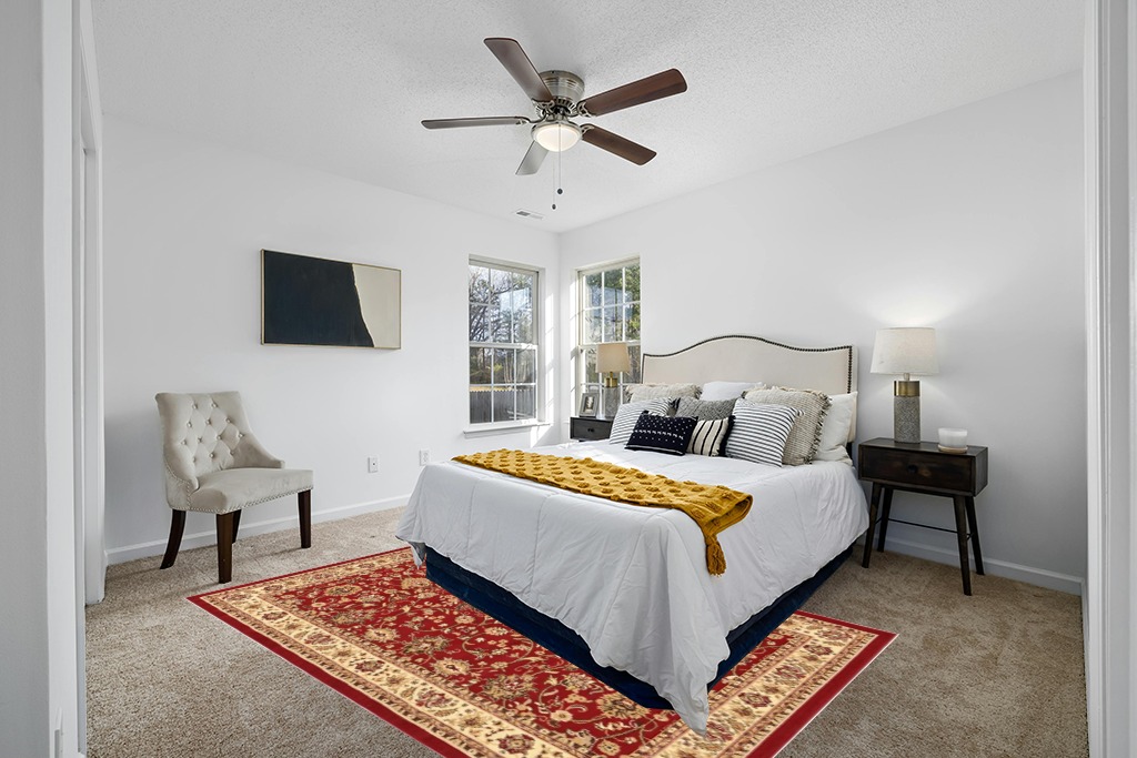 Unique Loom Sialk Hill Collection Area Rug - Washington (6' 1" x 9' Rectangle, Burgundy/ Cream) in White and Yellow Modern Bedroom