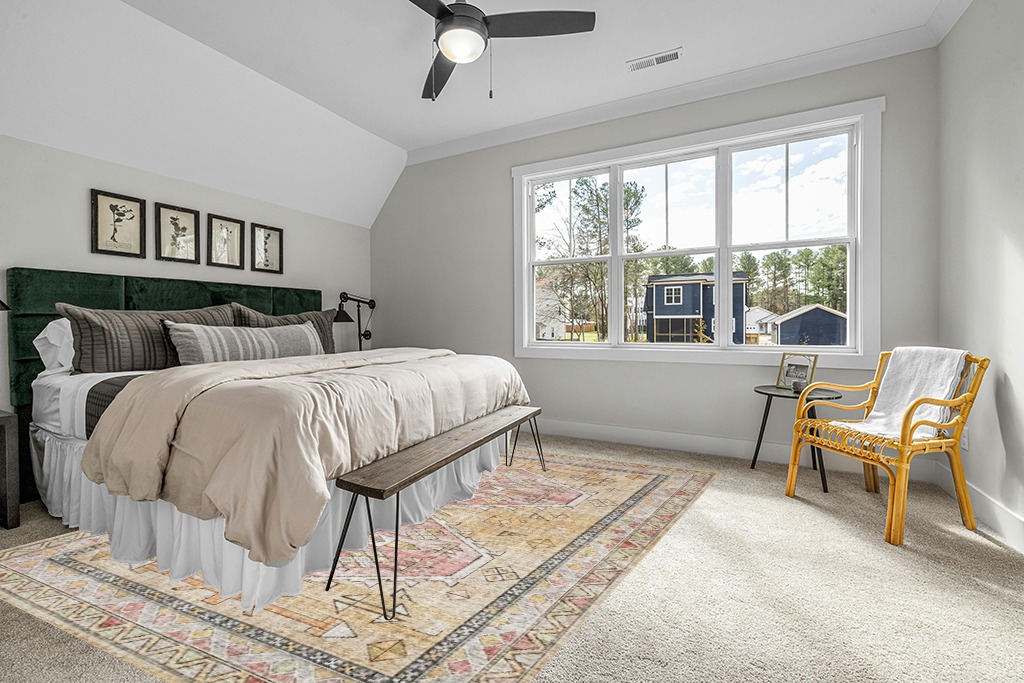 Loloi II Skye Collection SKY-04 GOLD / BLUSH, Traditional 9'-0" x 12'-0" Area Rug in Grey Traditional Bedroom with King Bed