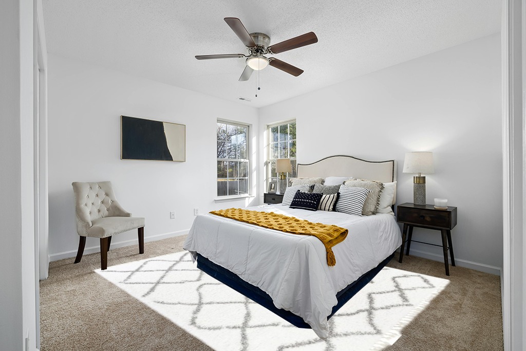 Beahm Geometric Shag Gray Area Rug Gracie Oaks Rug Size: Rectangle 7'10" x 10' in White and Yellow Modern Bedroom
