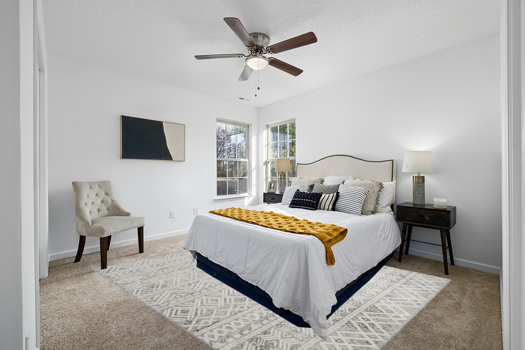 Boho Area Rug 8x10 Feet Modern Area Rug in White and Yellow Modern Bedroom