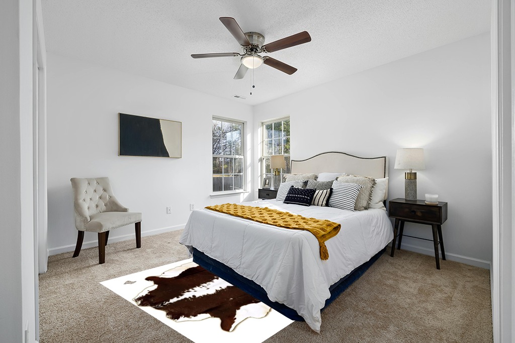 Genuine Cowhide Rug Hereford Black White Animal Skin Leather Cowhide Rug Real Cowskin Area Rug (Design 3, 5x6) in White and Yellow Modern Bedroom