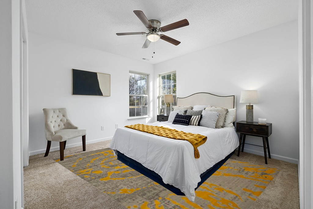SAFAVIEH Porcello Collection Area Rug - 8'2" x 11', Light Grey & Yellow, Modern Abstract Design, Non-Shedding & Easy Care, Ideal for High Traffic Areas in Living Room, Bedroom (PRL7735C) in White and Yellow Modern Bedroom