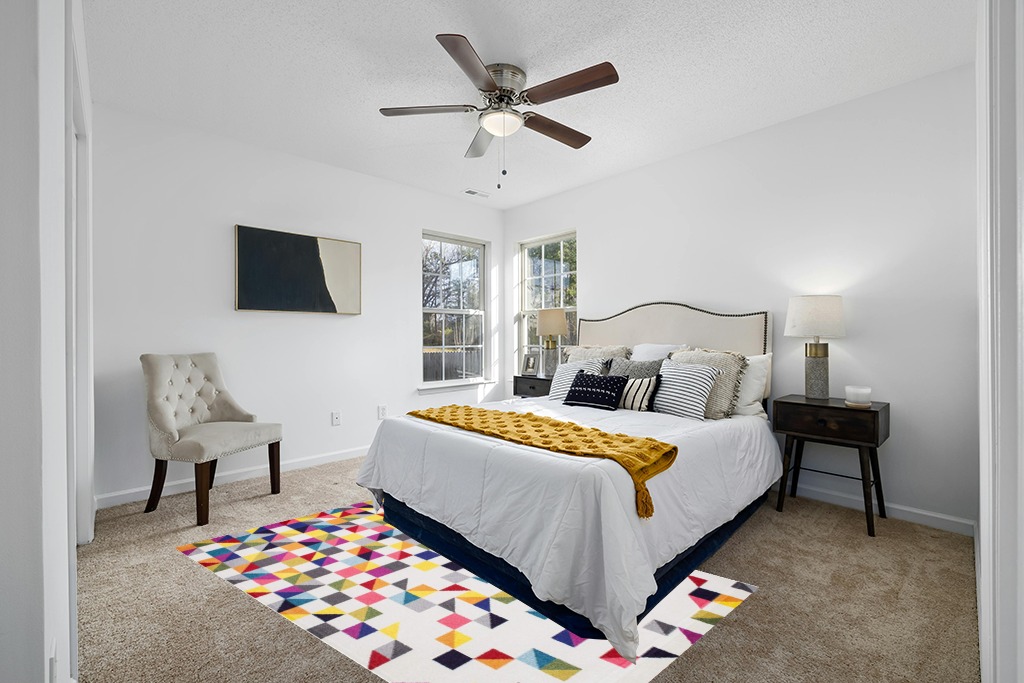 NuLOOM Takisha Triangle Area Rug, 5' x 8', Multi in White and Yellow Modern Bedroom