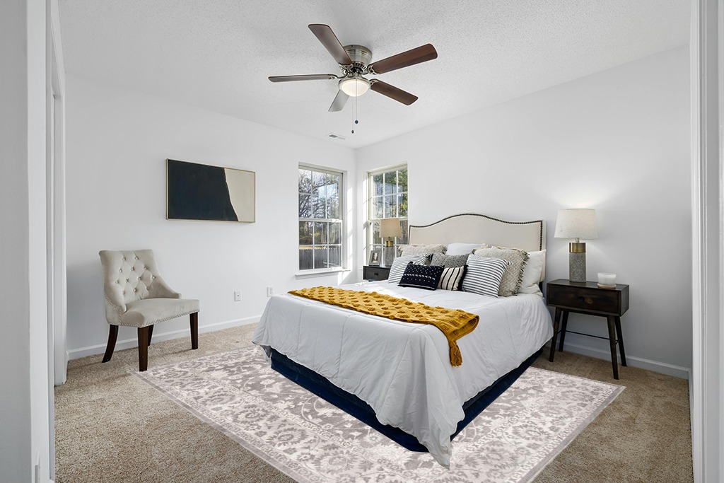 SAFAVIEH Brentwood Collection Area Rug - 8' x 10', Cream & Grey, Traditional Oriental Design, Non-Shedding & Easy Care, Ideal for High Traffic Areas in Living Room, Bedroom (BNT844B) in White and Yellow Modern Bedroom