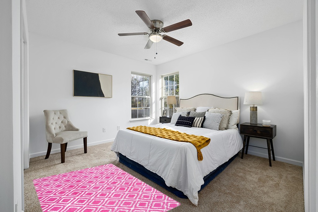Soft Area Rugs for Bedroom Living Room in White and Yellow Modern Bedroom