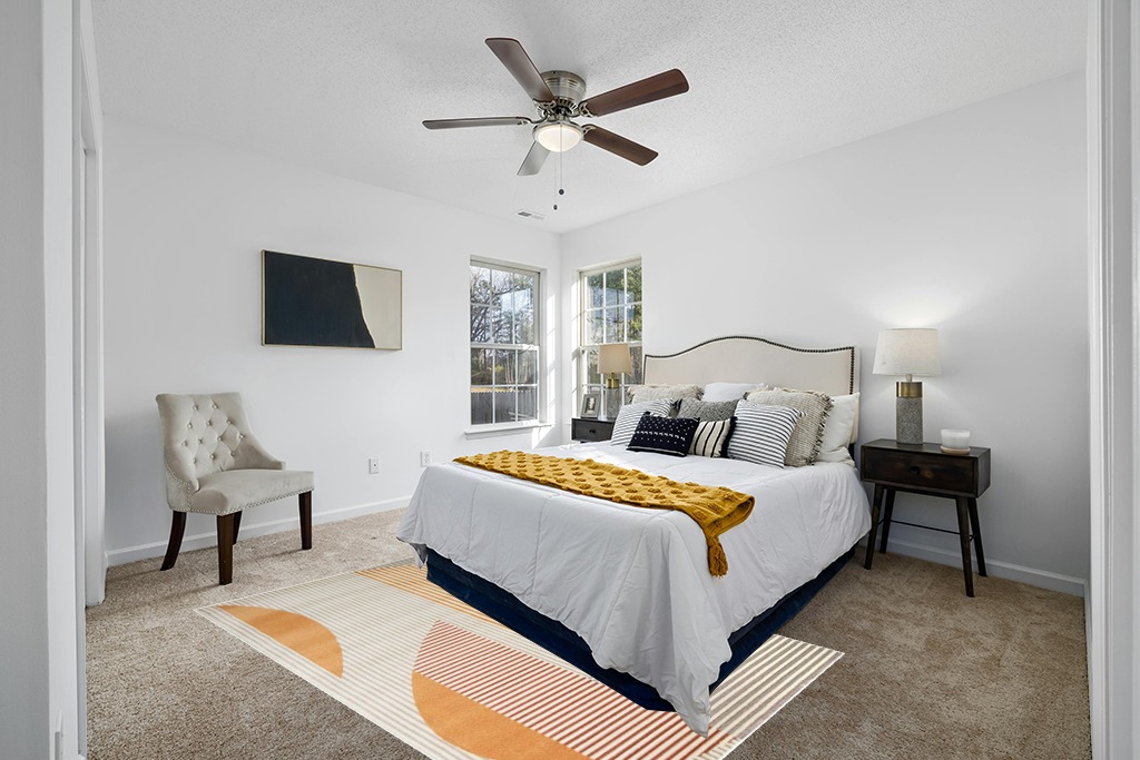 Rugs for Living Room- Large Area Rug, Yellow Striped Rug, Indoor Area Rug with Jute Backing, Anti-Skid Carpet(Yellow, 6' 5" x 9' 5") in White and Yellow Modern Bedroom