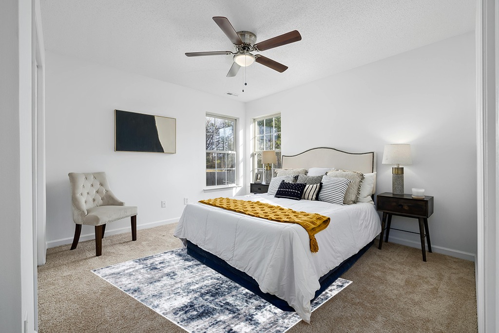 Rugshop Distressed Abstract Area Rug 5' x 7' Blue in White and Yellow Modern Bedroom