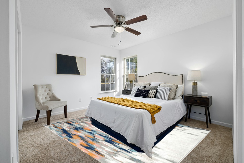 Abani Rugs Orange & Blue Contemporary Abstract Area Rug Contemporary Style, Porto Collection | Turkish Made Superior Comfort & Construction | Stain Shedding Resistant, 7'9" x 10'2" Rectangle in White and Yellow Modern Bedroom