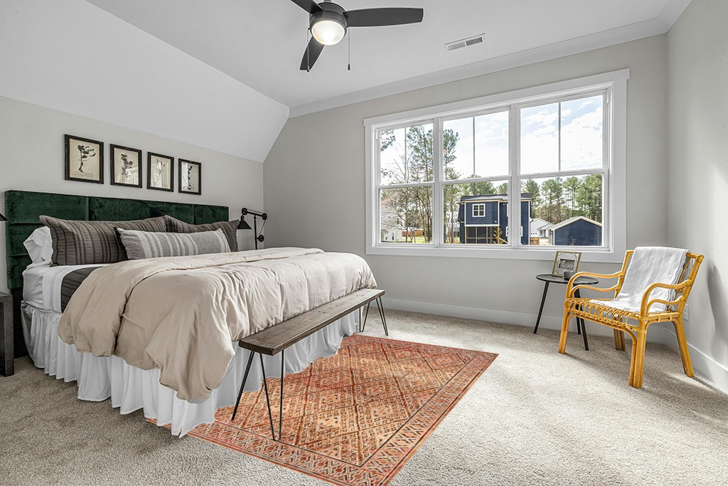 Rugs USA x Prabal Gurung Bagmati Machine Washable Area Rug, 5x8, Orange in Grey Traditional Bedroom with King Bed