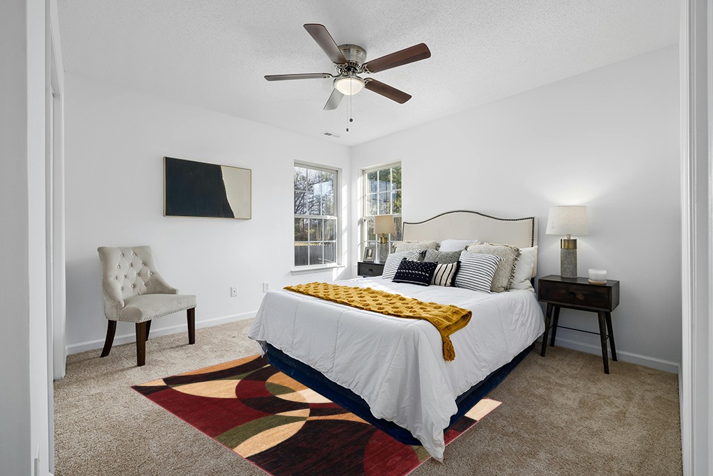 Well Woven Casual Modern Styling Shapes Circles Area Rug 5x7 (5'3" x 7'3'') Multi Color Red Black Beige Thick Soft Pile Easy Care Pile Suitable high Traffic Areas in White and Yellow Modern Bedroom