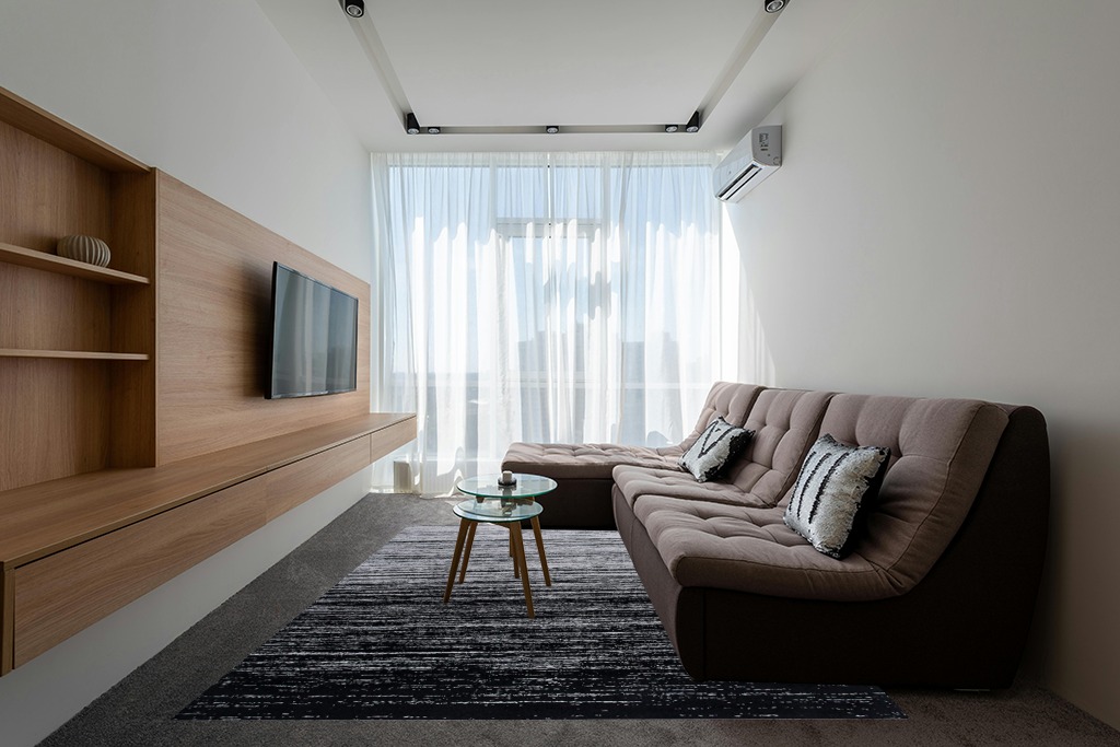 ‎Ivory / Silver ‎Retro ‎Non shedding, Stain Resistant, Pet friendly ‎Living Room ‎Area Rug in Grey Living Room with Brown Couch
