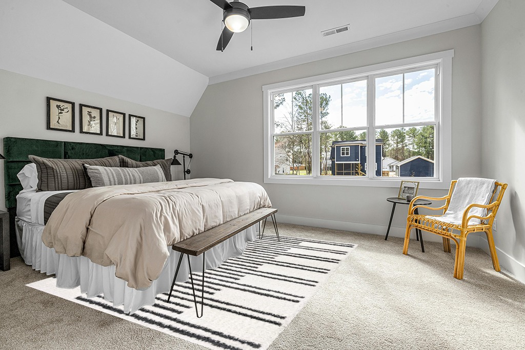 Eyely HOM406A-8 Moroccan Hype Petra Stripe Geometric Shag Indoor Area Rug Bohemian;Transitional;Modern, Bedroom, Kitchen, Living Room, Easy-Cleaning, Non-Shedding, 8 X 10, White/Gray in Grey Traditional Bedroom with King Bed