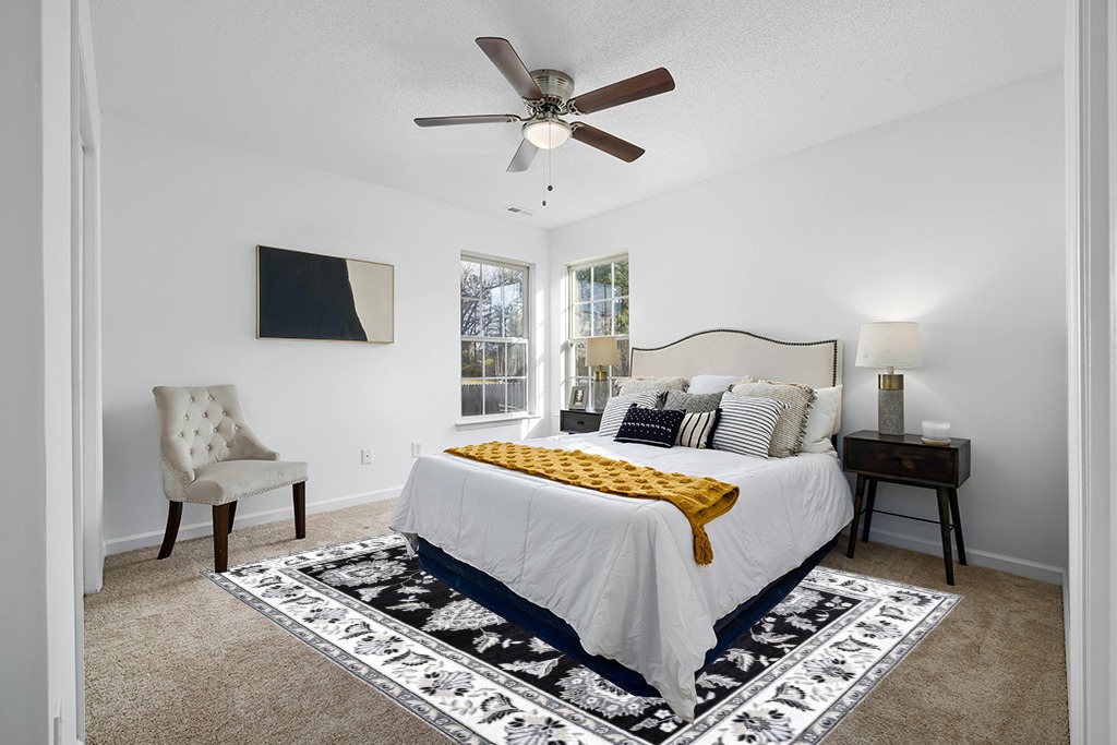 JONATHAN Y MDP505D-8 Cherie French Cottage 8 ft. x 10 ft. Area Rug, Vintage, Bohemian, Transitional, Traditional, Office, Living Room, Family Room, Dining Room, Bedroom, Black/Cream in White and Yellow Modern Bedroom