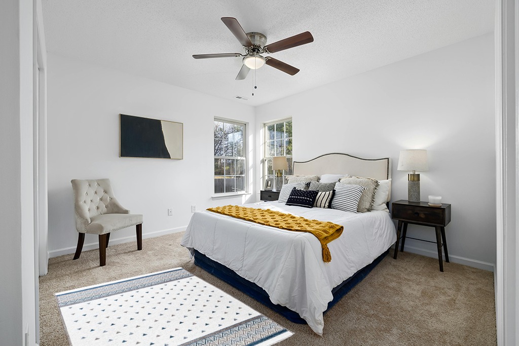 Alfa Rich 4x6 Area Rugs, Blue Grey Cream Rug, Cotton, Pet Friendly, Easy Clean Washable Rug in White and Yellow Modern Bedroom