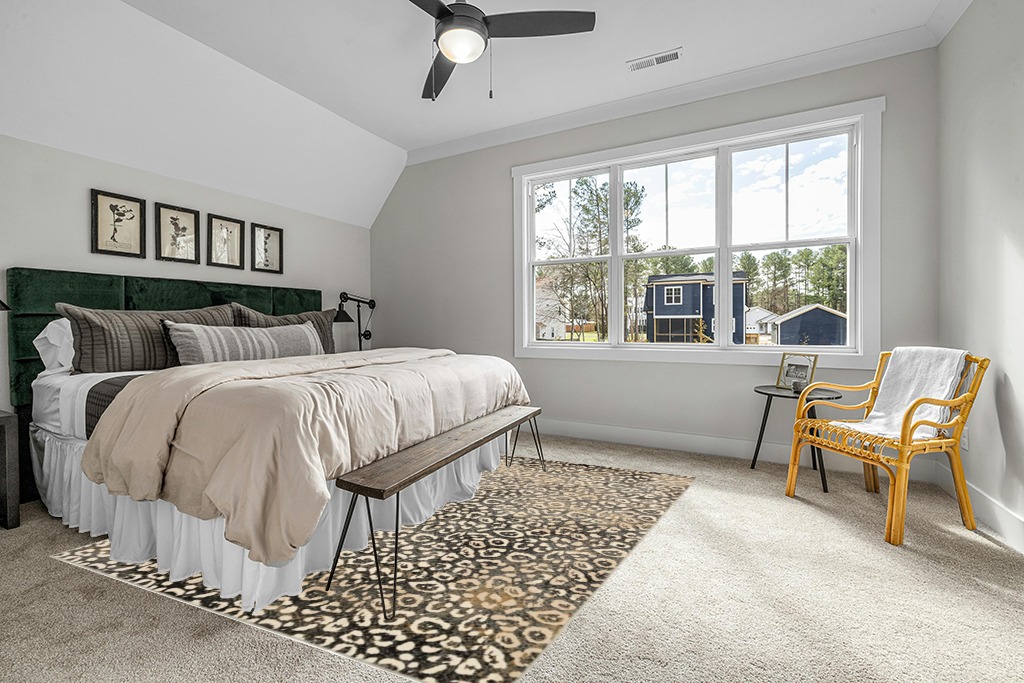 Liora Manne Soho Leopard Indoor Rug Black 7'10"X9'10" in Grey Traditional Bedroom with King Bed