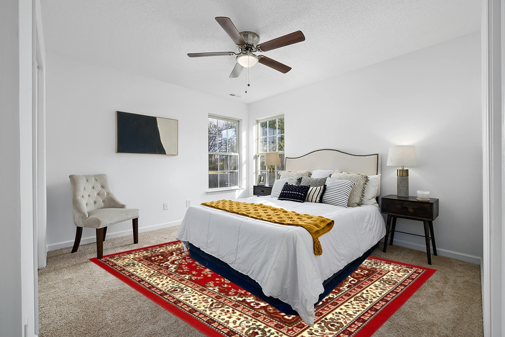 Antep Rugs Kashan King Collection HIMALAYAS Oriental Area Rug Maroon and Beige - Maroon and Beige - 8' x 10' in White and Yellow Modern Bedroom