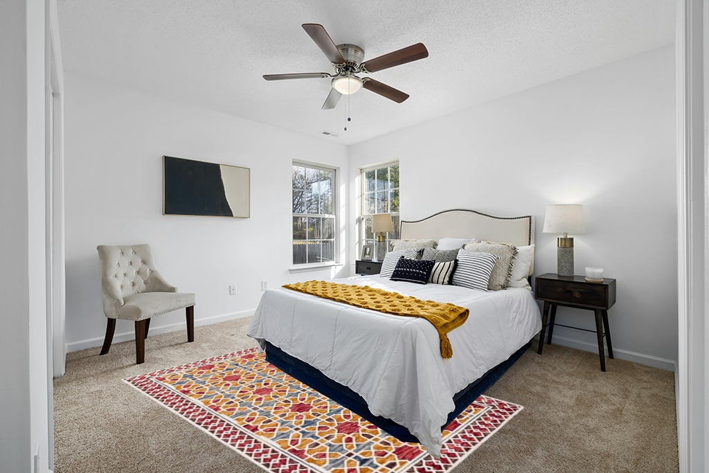 SAFAVIEH Aspen Collection Area Rug - 5' x 8', Red & Yellow, Handmade Boho Wool, Ideal for High Traffic Areas in Living Room, Bedroom (APN149Q) in White and Yellow Modern Bedroom