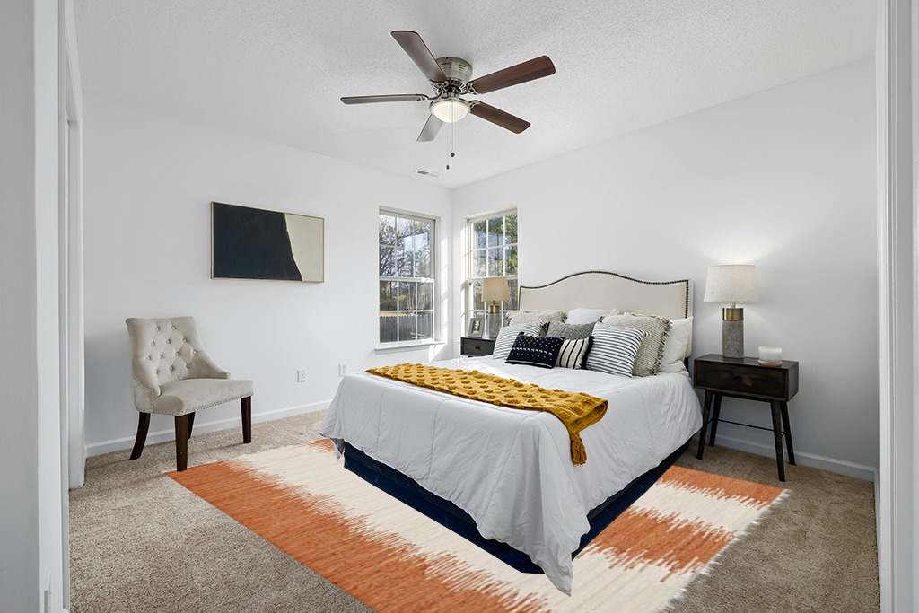 SAFAVIEH Montauk Collection Area Rug - 8' x 10', Orange, Handmade Stripe Fringe Cotton, Ideal for High Traffic Areas in Living Room, Bedroom (MTK751C) in White and Yellow Modern Bedroom