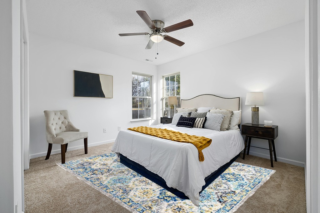 JONATHAN Y MDP205A-8 Modern Persian Boho Vintage Trellis Rug Bohemian Bedroom LivingRoom Kitchen,8 X 10,Blue/Multi in White and Yellow Modern Bedroom