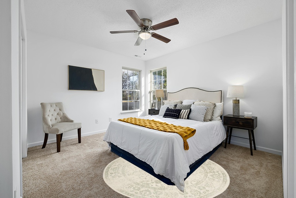 SAFAVIEH Adirondack Collection Area Rug - 6' Round, Ivory & Sage, Oriental Distressed Design, Non-Shedding & Easy Care, Ideal for High Traffic Areas in Living Room, Bedroom (ADR109V) in White and Yellow Modern Bedroom