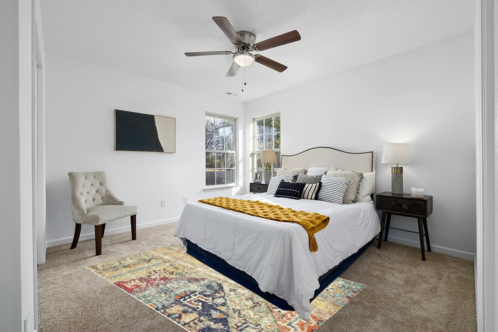 Unique Loom Monterey Collection Vintage Bohemian Inspired with Colorful Tribal Design Area Rug (5' 0 x 8' 0 Rectangular, Multi/ Beige) in White and Yellow Modern Bedroom