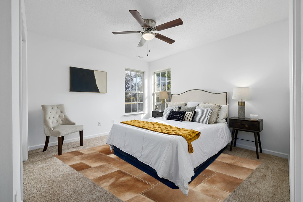 SAFAVIEH Studio Leather Collection 8' x 10' Beige STL174B Handmade Mid-Century Modern Leather Area Rug in White and Yellow Modern Bedroom
