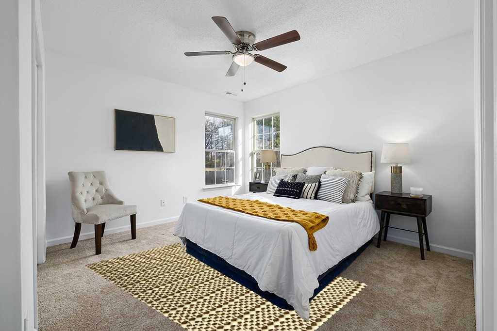 Superior Area Rug Pad, Non-Slip, Non-Skid, Floor Protector, Table Runner, Hardwood and Tile Floors Padding, Washable, Place Mats, Gripper Mat, Slide Stoppers, Rubber Rug Grip, 5' x 8', Cream in White and Yellow Modern Bedroom