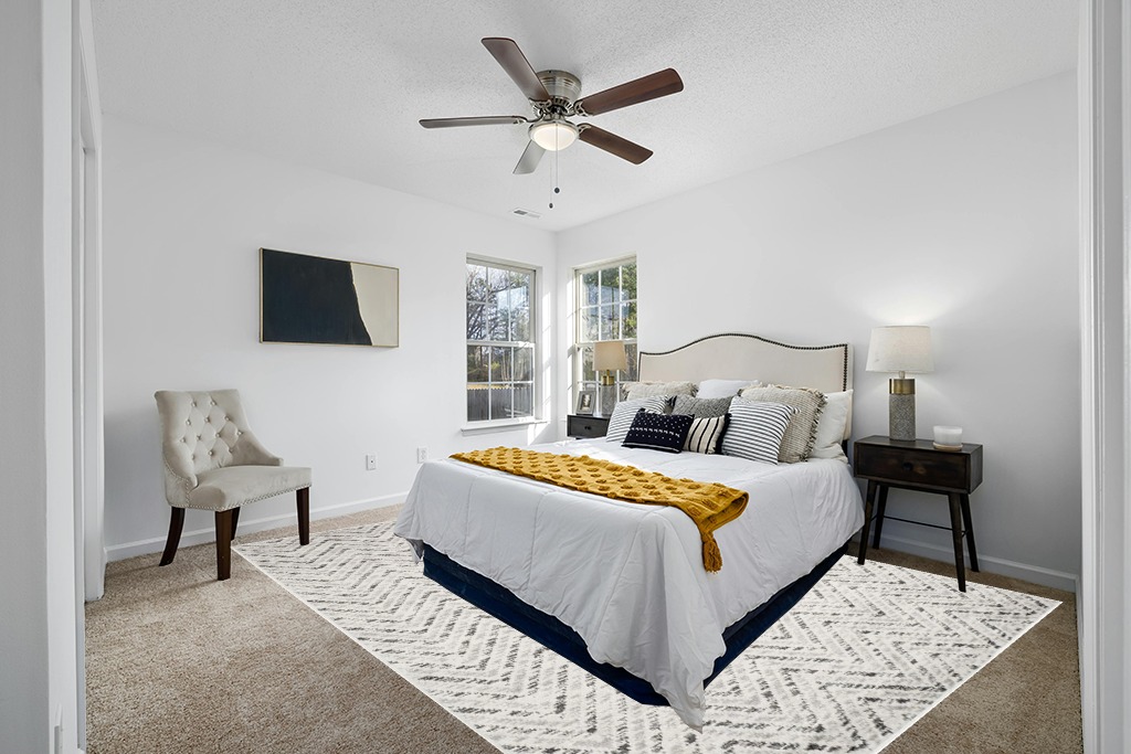 SAFAVIEH Adirondack Collection Area Rug - 9' x 12', Ivory & Charcoal, Chevron Design, Non-Shedding & Easy Care, Ideal for High Traffic Areas in Living Room, Bedroom (ADR104N) in White and Yellow Modern Bedroom