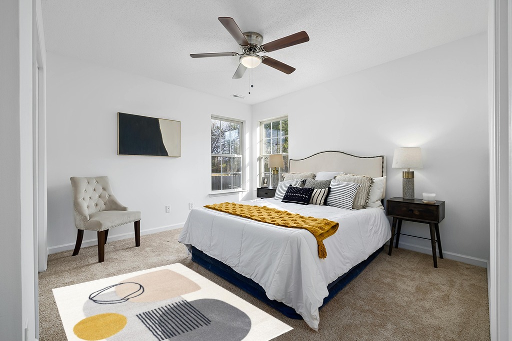 Abani Rugs Cream and Gray 4 ft. X 6 ft. Mid-Century Rug with Circles and Lines. Neutral Tones of Cream, Gray and a pop of Yellow. Minimalistic Design Turkish Stain Resistant Area Rug. in White and Yellow Modern Bedroom